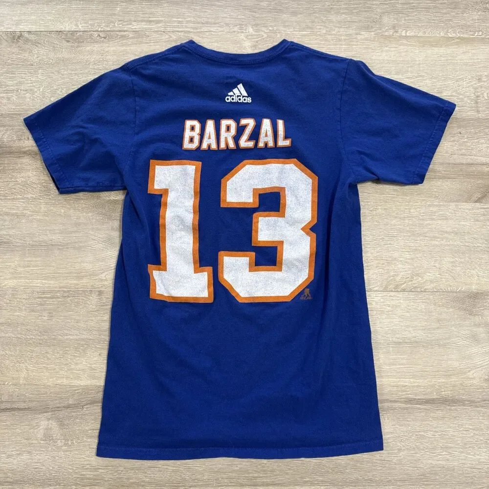 Mathew Barzal Shirt New York Islanders Hockey Adidas Men’s Blue Medium